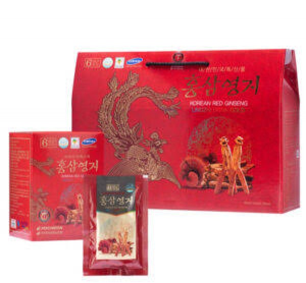 Nước Hồng Sâm Linh Chi Pocheon Hàn Quốc Hộp 30 Gói Chính Hãng